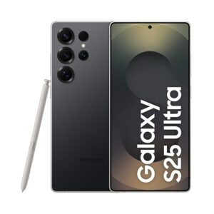 Samsung Galaxy S25 Ultra 5G Mobile with Galaxy AI (Titanium Black, 12GB RAM, 256GB Storage),Titanium Frame,Ultra Gaming with Snapdragon 8 Elite,200MP Camera with ProVisual Engine,5000mAh Battery